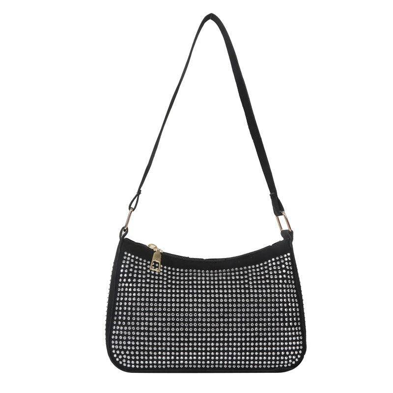 Bolso de hombro de diamantes con PU al por mayor PU